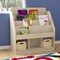Flash Furniture Bright Beginnings Commercial Grade Modular Wooden Classroom 4 Tier Bookstand with 3 Storage Compartments, Natural MK-KE24282-GG - alternate 4